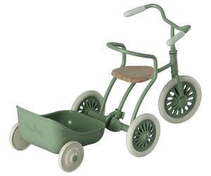 Maileg Tricycle hanger, Mouse - Green | SS24 (incoming April 2024)