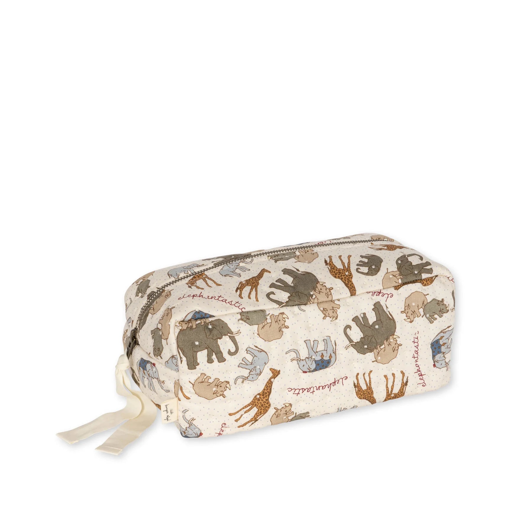 Konges Sloejd AW23 small quilted toiletry bag | elephantastic