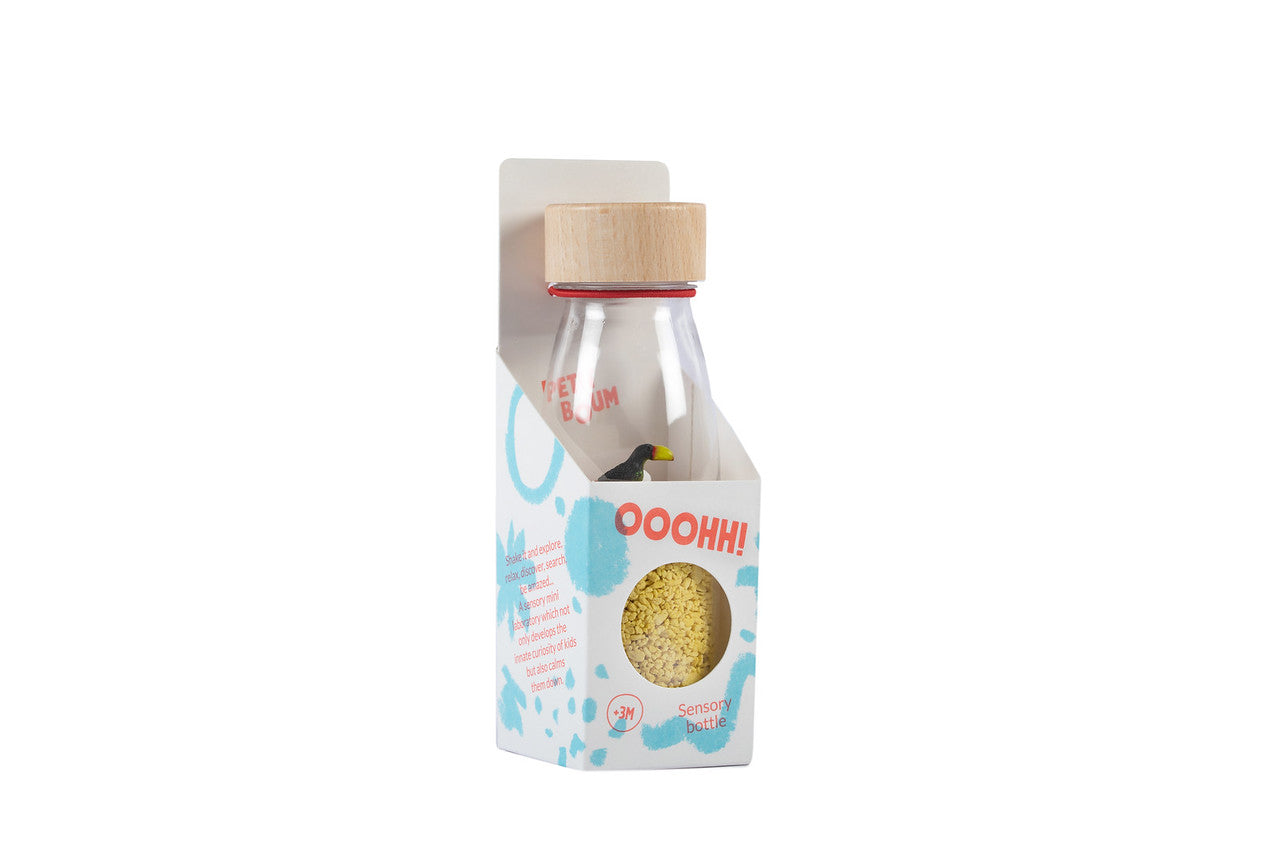 Petit Boum Sound Bottle Toucan (AS-IS mild yellow spots packaging)