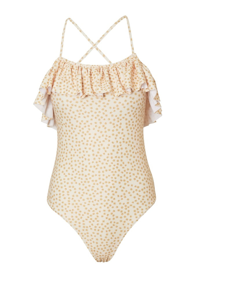 Konges Sløjd peony mommy swimsuit - buttercup yellow