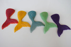 A Childhood Store Mermaid Tail Crayons (last set with 2 broken tails, no refund)