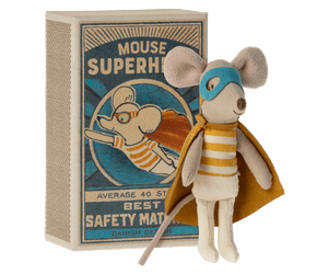 Maileg Super hero mouse, Little brother in matchbox | SS22